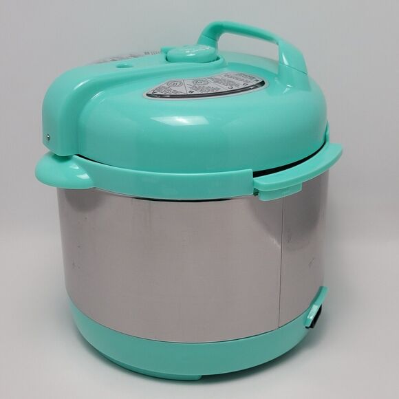 Elite Bistro By Maxi Matic EPC-202T 8 Qt Electric Pressure Cooker Turquoise Blue - Picture 13 of 16